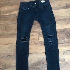 Rag & Bone destroyed skinny jeans